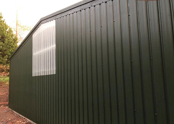 Q235B Buggy Storage ساختمان سازه های فلزی پیش ساخته برای باشگاه گلف